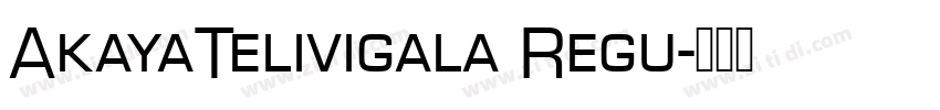AkayaTelivigala Regu字体转换